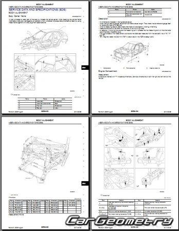   Infiniti EX (J50) 2008-2013 Body shop manual