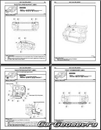 Toyota FJ Cruiser 20072014  GSJ10 GSJ15 Collision shop manual