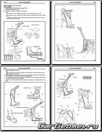    Toyota Avalon (MCX20) 20002004 Collision Repair Manual
