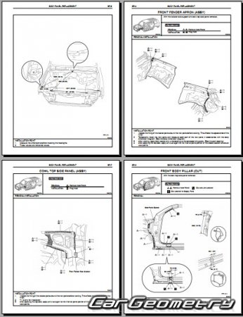   Toyota Land Cruiser 200 20082015 Collision shop manual
