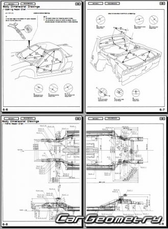   Honda NSX (NA1)  Acura NSX 19901994 Body Repair Manual