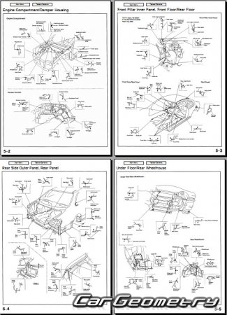   Acura CL (YA1) 19962000 Body Repair Manual