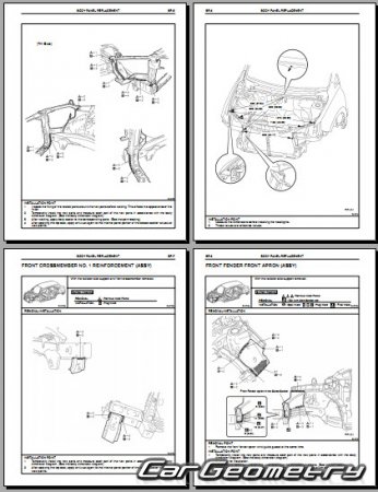    Lexus RX350, RX270 20092015 Collision Repair Manual