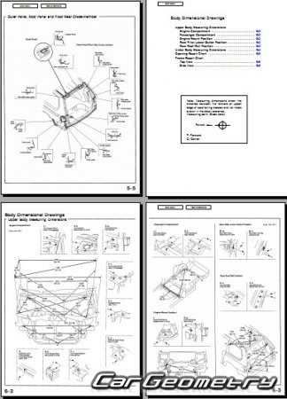   Honda Odyssey (RL1) 1999-2004 USA Body Repair Manual