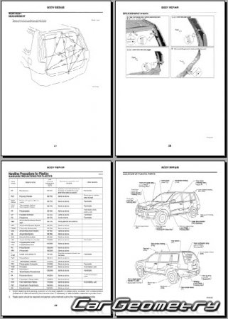   Nissan X-Trail (T30) 20012007 Body Repair Manual
