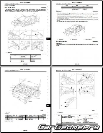   Nissan Teana (J32) 20082012 Body Repair Manual