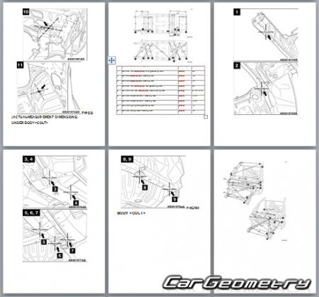   Mitsubishi Colt (CZ3/CZT) 2008-2012 Body Repair Manual