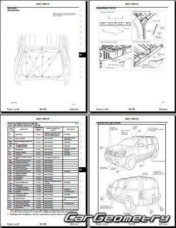    Nissan Armada (TA60) 20042016 Body Repair Manual