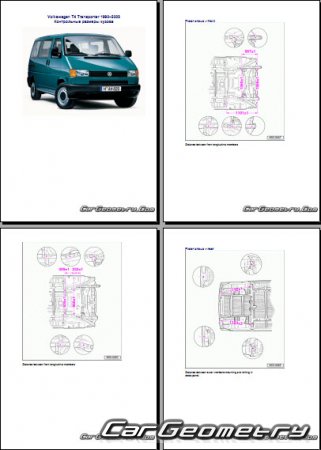 Volkswagen T4 Transporter 19902003 Body dimensions