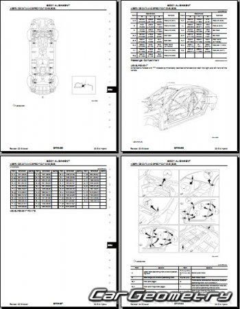 Infiniti M35h (HY51)  Nissan Fuga Hybrid 2011-2015 Body Repair Manual
