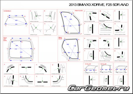  BMW X3 (E83) 20042010 Body dimensions