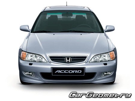 Honda Accord Euro 19982002 (Sedan) Body dimensions