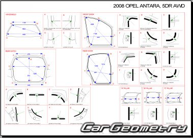   ,   Opel Antara 20072013 Body dimensions