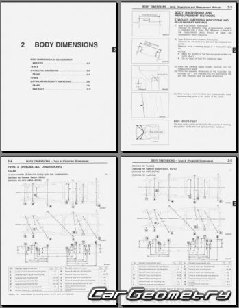 Mitsubishi Pajero II 19911999 Body Repair Manual