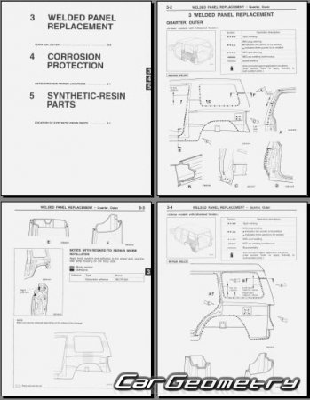 Mitsubishi Pajero II 19911999 Body Repair Manual
