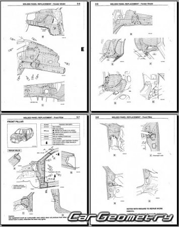 Mitsubishi Space Star 19992005 Body Repair Manual