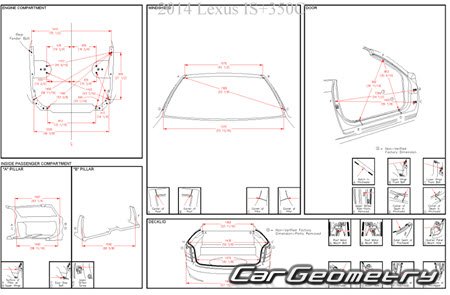 Lexus IS300C, IS250C 2009-2015 (GSE20, GSE21, GSE22) Collision Repair Manual