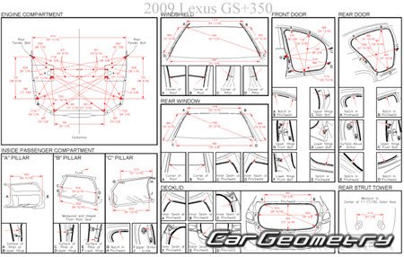   Lexus GS460 430 350 300 (URS190 UZS190 GRS190, GRS196) 2005-2010