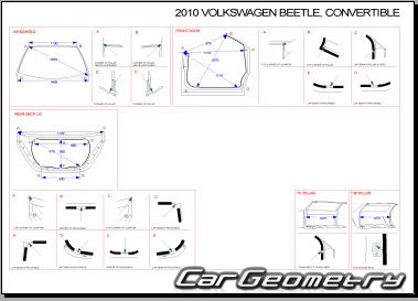 Volkswagen Beetle 19982011 (Coupe  Convertible) Body dimensions