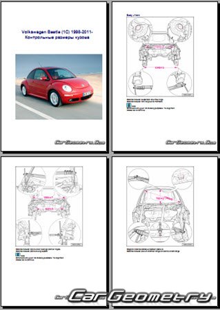 Volkswagen Beetle 19982011 (Coupe  Convertible) Body dimensions