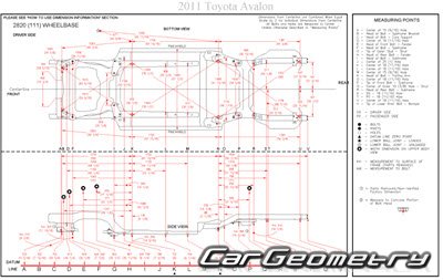 Toyota Avalon (GSX30) 20052012 Collision Repair Manual