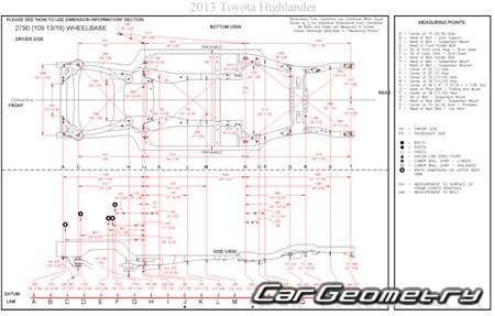   Toyota Highlander (Kluger) 2007-2012 (GSU40, GSU45) Collision shop manual