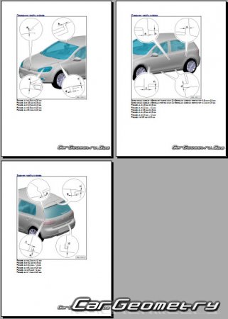   (Typ 5K) 2009-2013 (3DR, 5DR Hatchback) Body dimensions