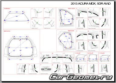   Acura MDX (YD2) 20102013 Body Repair Manual
