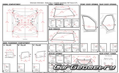   Acura 2.5TL 3.2TL 1995-1998 Body Repair Manual