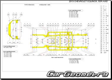 Chevrolet Equinox II 20102015 Body dimensions
