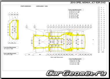    ,  Opel Mokka  2012 Body dimensions
