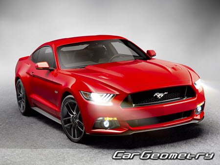 Геометрия Ford Mustang 2015-2023 (Шестое поколение)