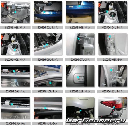   Lexus ES200, ES250, ES350  2012 (GSV60, ASV60, ASV61)