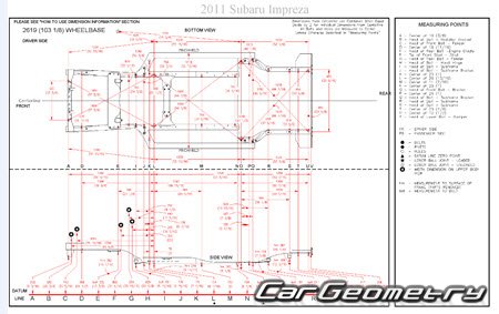   Subaru Impreza III Hatchback (GH)  2007-2011 Body Repair Manual