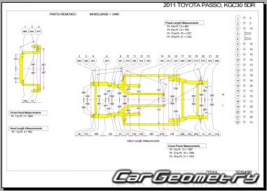 Toyota Passo (KGC3 NGC3)  Daihatsu Boon 20102015 (RH Japanese market) Body dimensions