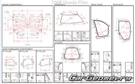   Honda Pilot 2003-2008 Body Repair Manual