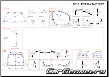    Honda CR-Z (ZF1, ZF2) 2010-2016 Body Repair Manual