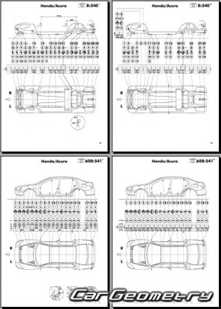   Honda Accord sedan (CS)  Coupe (CM) 20032006 Body Repair Manual