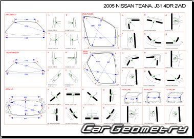   Nissan Teana (J31) 20032008 Body Repair Manual