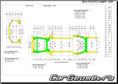   Toyota Camry (ACV50 ASV50 ASV51 GSV50)  2011 Collision Repair Manual