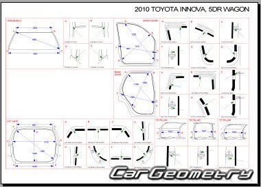   Toyota Innova 20082012 (TGN40) Collision shop manual