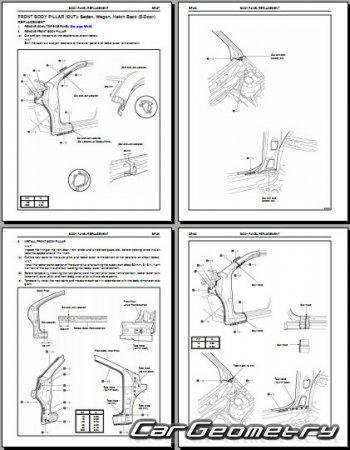   Toyota Corolla  2000  (E12#) Collision Repair Manual