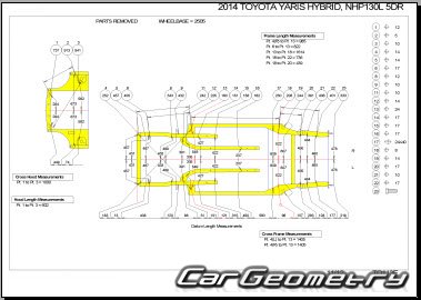    Toyota YARIS HV  2012 (NHP130) Collision Repair Manual