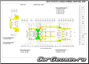    Toyota YARIS HV  2012 (NHP130) Collision Repair Manual