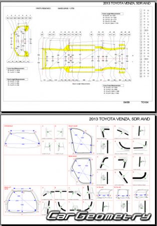   Toyota Venza (AGV10,15 GGV10,15) 20092016 Collision Repair Manual