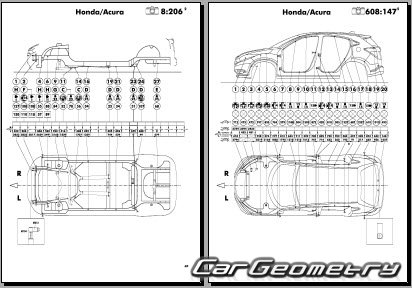   Honda HR-V 2016-2020 Body dimensions