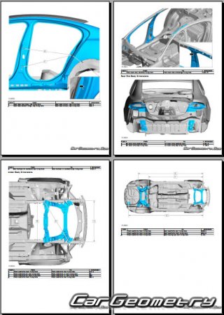 Jaguar XF 20082015 Body dimensions