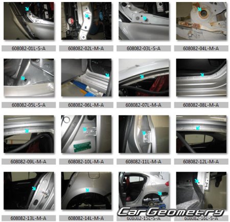 Honda City (Honda Ballade) 2009-2015 (GM1 GM2 GM3) Body dimensions
