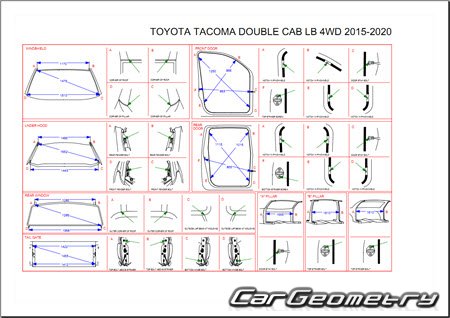 Toyota Tacoma 20162020 (Access Cab, Double Cab) Collision shop manual