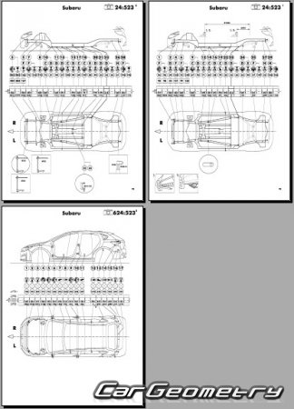   Subaru Impreza GT7 2017-2024 Body dimensions